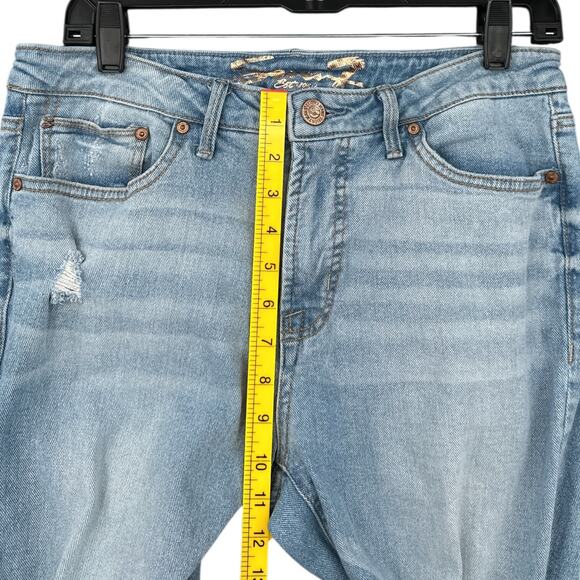 Seven7 Light Blue Denim Distressed Straight Leg Classic Jeans Womens Size‎ 8 - Picture 8 of 9